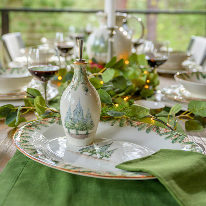 ARTE ITALICA: Natale Long Oval Platter - artisticaitalian.com