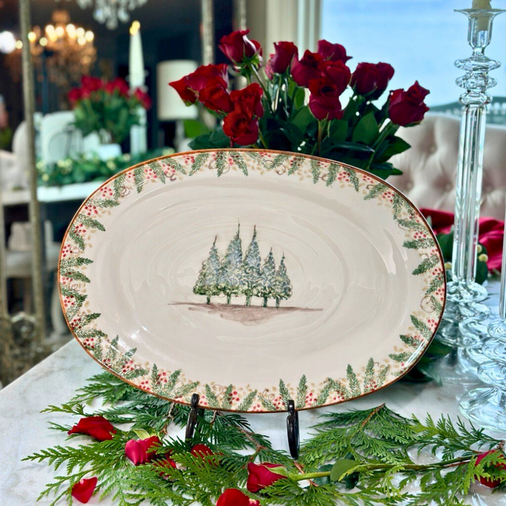 ARTE ITALICA: Natale Large Oval Platter