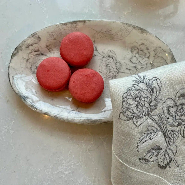 ARTE ITALICA: Giulietta Small Oval Dish Gray/White