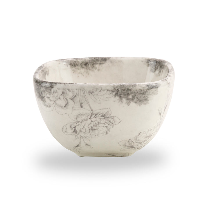ARTE ITALICA: Giulietta Square Cereal Bowl Gray/White