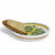 ORVIETO GREEN ROOSTER: Olive Oil Bottle Dispenser with Dipping Bowl/Tray