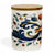 RICCO ITALIA DERUTA: Porcelain storage tall storage jar with sealing bamboo lid Ricco Italia Deruta