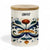 RICCO ITALIA DERUTA: Porcelain storage tall storage jar with sealing bamboo lid Ricco Italia Deruta 'COFFEE or CAFFE''