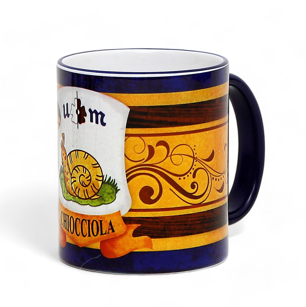 PALIO DI SIENA: Porcelain printed mug Set of 6 bundle: CHIOCCIOLA+ONDA+DRAGO+BRUCO+TORRE+OCA