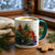 SUBLIMART: Designer Christmas Ceramic Deluxe Mug - Red, Green and White Handles (11 Oz.)