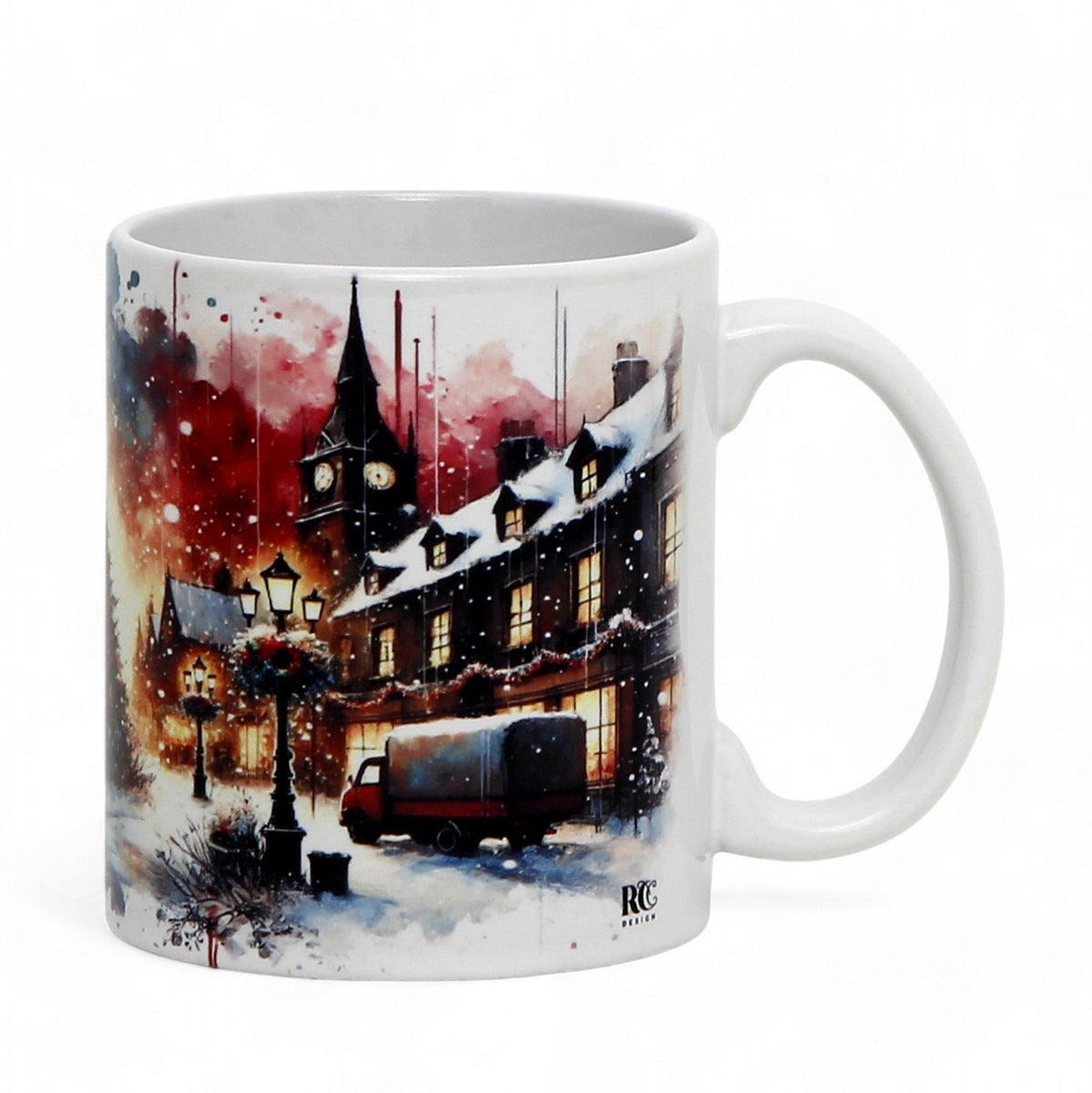SUBLIMART: Christmas Ceramic Mug – Watercolor Design by RC Design