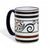 SUBLIMART: The Scroll & Stripe 15 Oz Coffee Mug by Mario Bruno Design