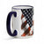 SUBLIMART: Patriotic 15 oz Bald Eagle & American Flag Ceramic Mug