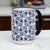 SUBLIMART: Blue and white filigree pattern 15 Oz Porcelain Mug
