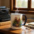 SUBLIMART: Designer Christmas Ceramic Deluxe Mug - Red, Green and White Handles (11 Oz.)
