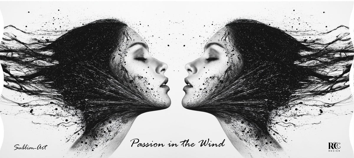 SUBLIMART: PASSIONE Ceramic Mug – "Passion in the Wind"