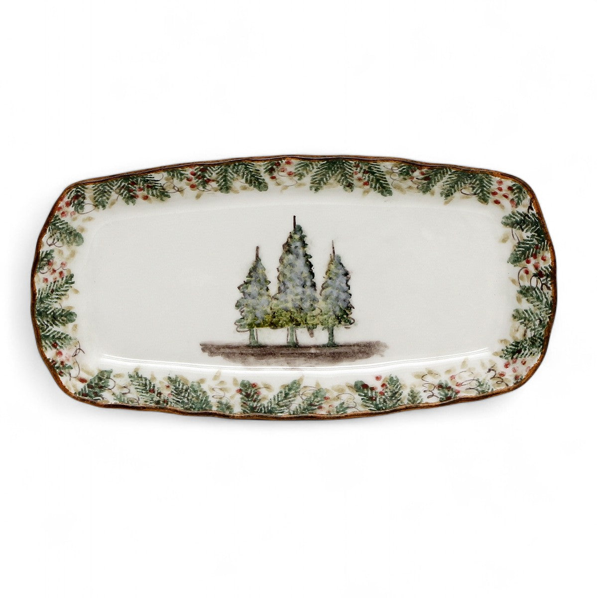ARTE ITALICA: Natale Rectangular Tray
