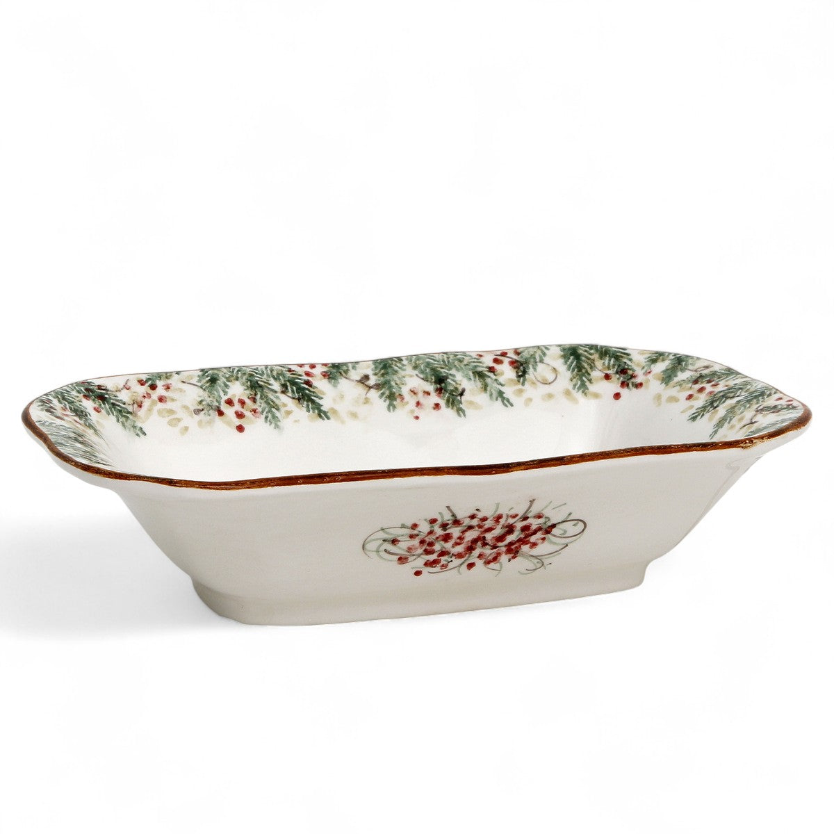 ARTE ITALICA: Natale Rectangular Dish Serving Bowl