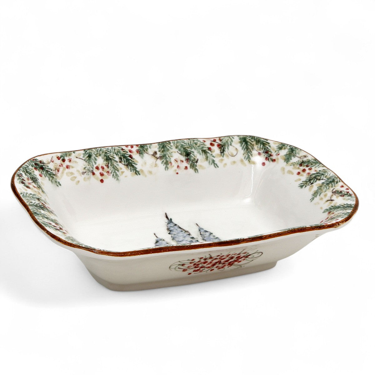 ARTE ITALICA: Natale Rectangular Dish Serving Bowl