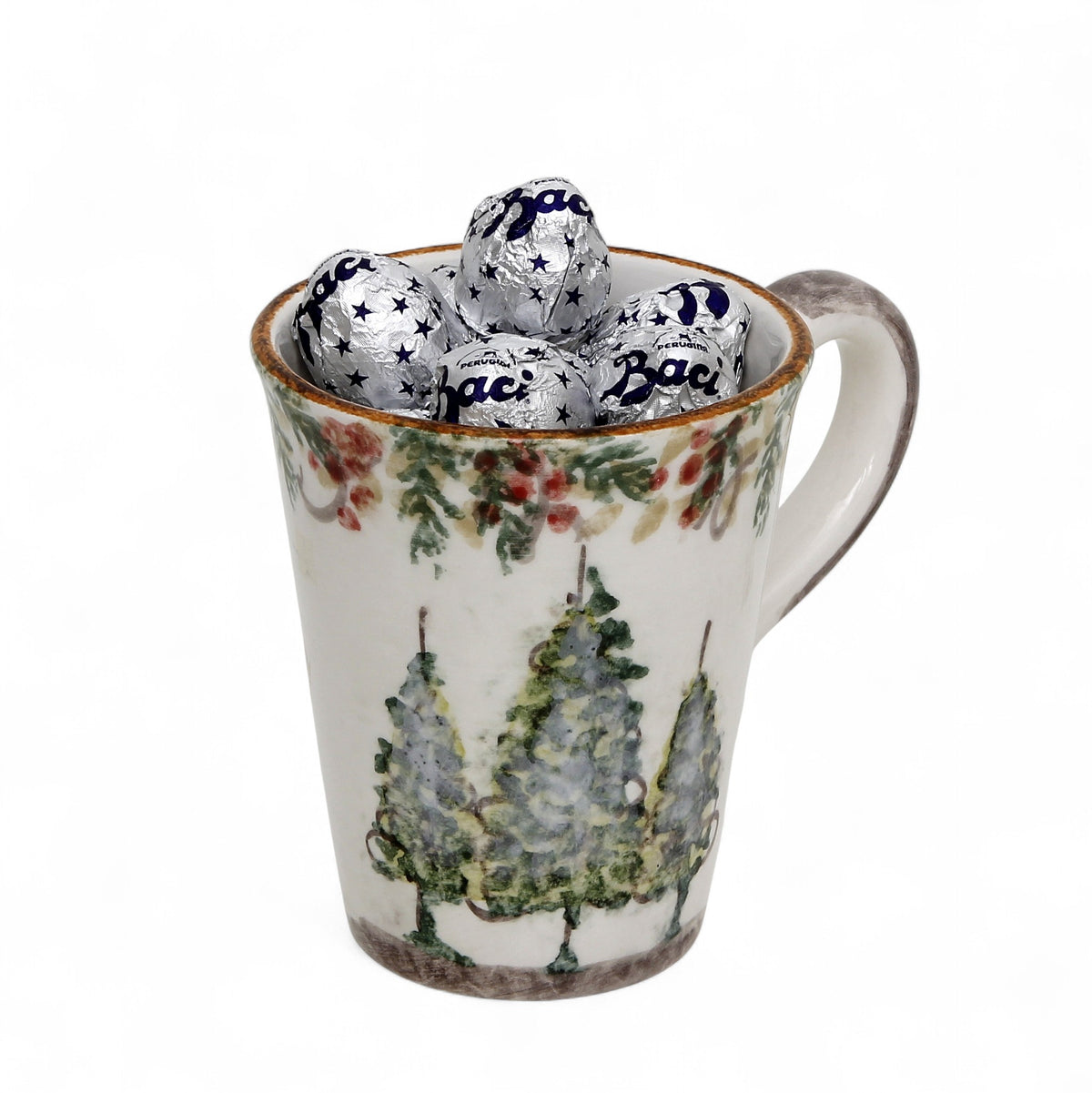 LOVE.ly: ARTE ITALICA Natale Mug with 8 Baci Perugina