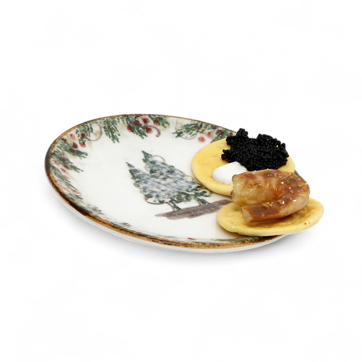 ARTE ITALICA: Natale Bread / Canapé Plate
