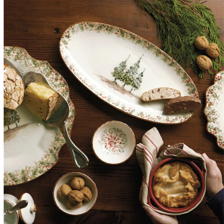 ARTE ITALICA: Natale Long Oval Platter
