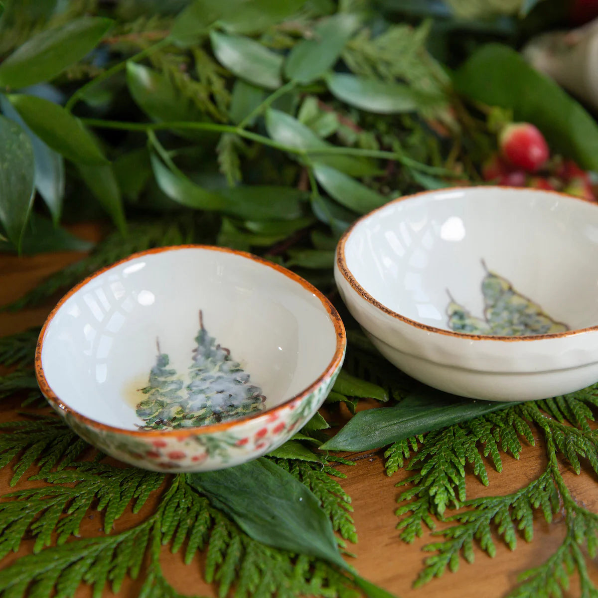 ARTE ITALICA: Natale Small Oval Bowl (Set of 2) [R]