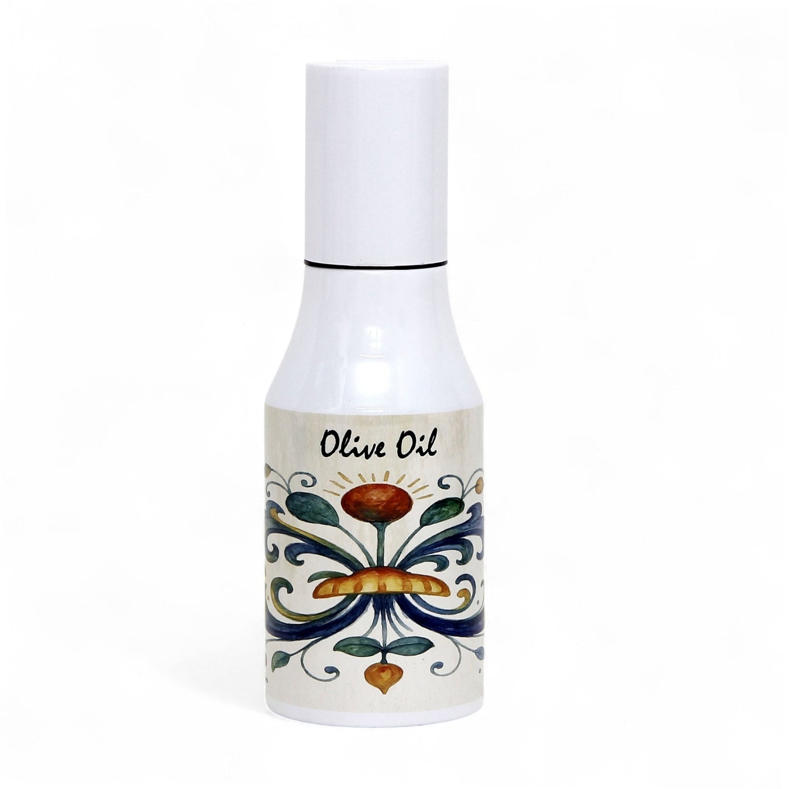 RICCO ITALIA DERUTA: Olive Oil Dispenser with non-drip pourer and dust cover cap - Ricco Italia Deruta design by Mario Bruno