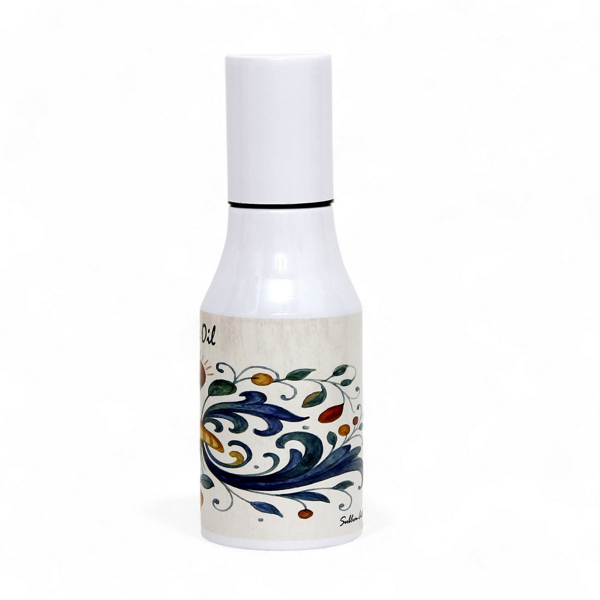 RICCO ITALIA DERUTA: Olive Oil Dispenser with non-drip pourer and dust cover cap - Ricco Italia Deruta design by Mario Bruno