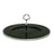 ARTE ITALICA PERLINA: Tid Bit Server Green Glass Tray with Metal rim - Golden or Chrome Oval Metal Handle - artisticaitalian.com