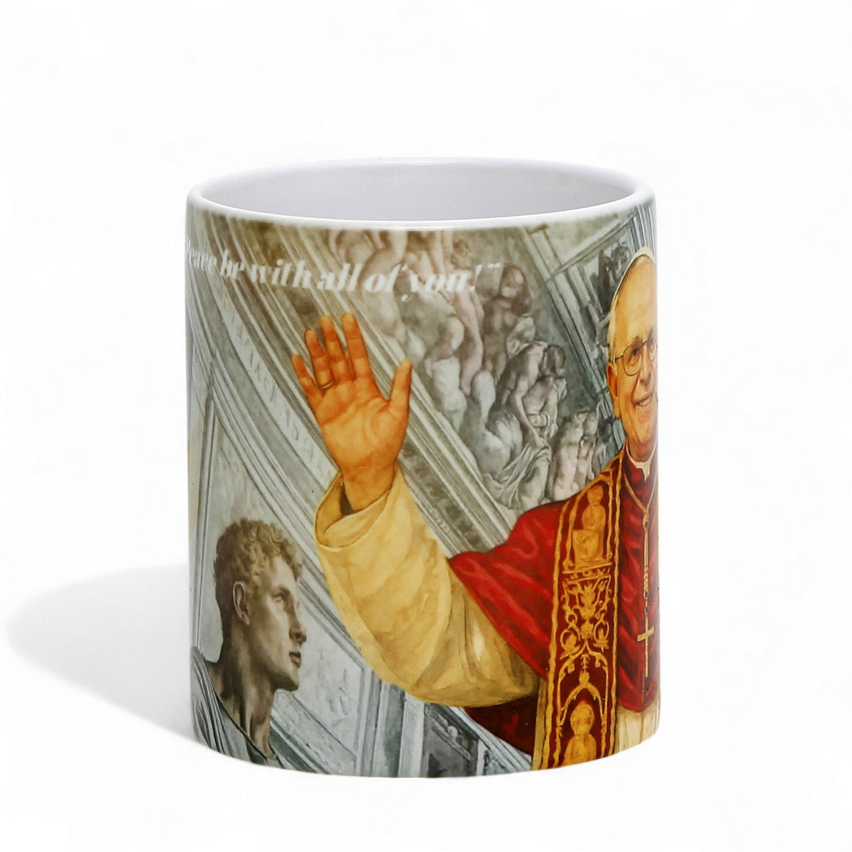 Commemorative Porcelain Multi-Use Tumbler Pope Leo XIV – Exclusive digital portrait by RC Designs