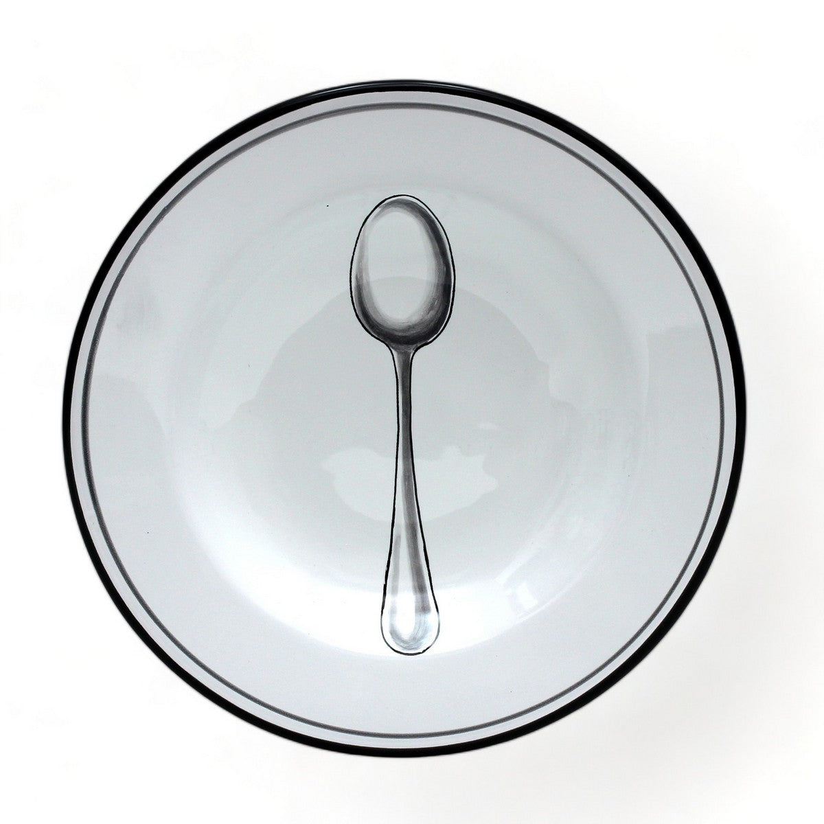 POSATA NERO: Pasta/Soup Rimmed Bowl Plate