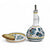 ORVIETO GREEN ROOSTER: Olive Oil Bottle Dispenser Deluxe with Dipping Bowl Tray