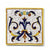 ANTICA DERUTA: Hand Painted Ceramic Authentic Deruta Tile Ricco Deruta