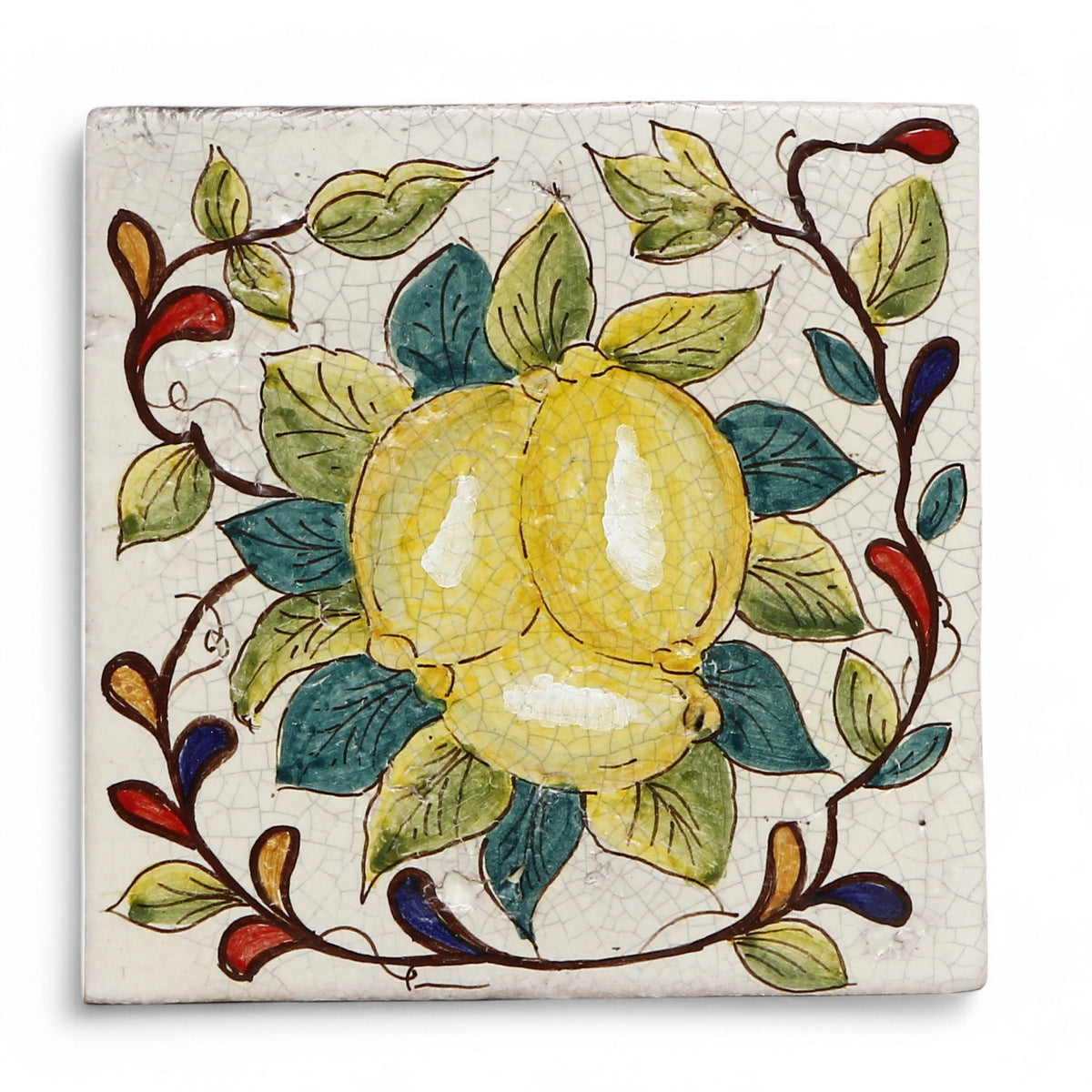 ANTICA DERUTA: Hand Painted Ceramic Authentic Deruta Tile