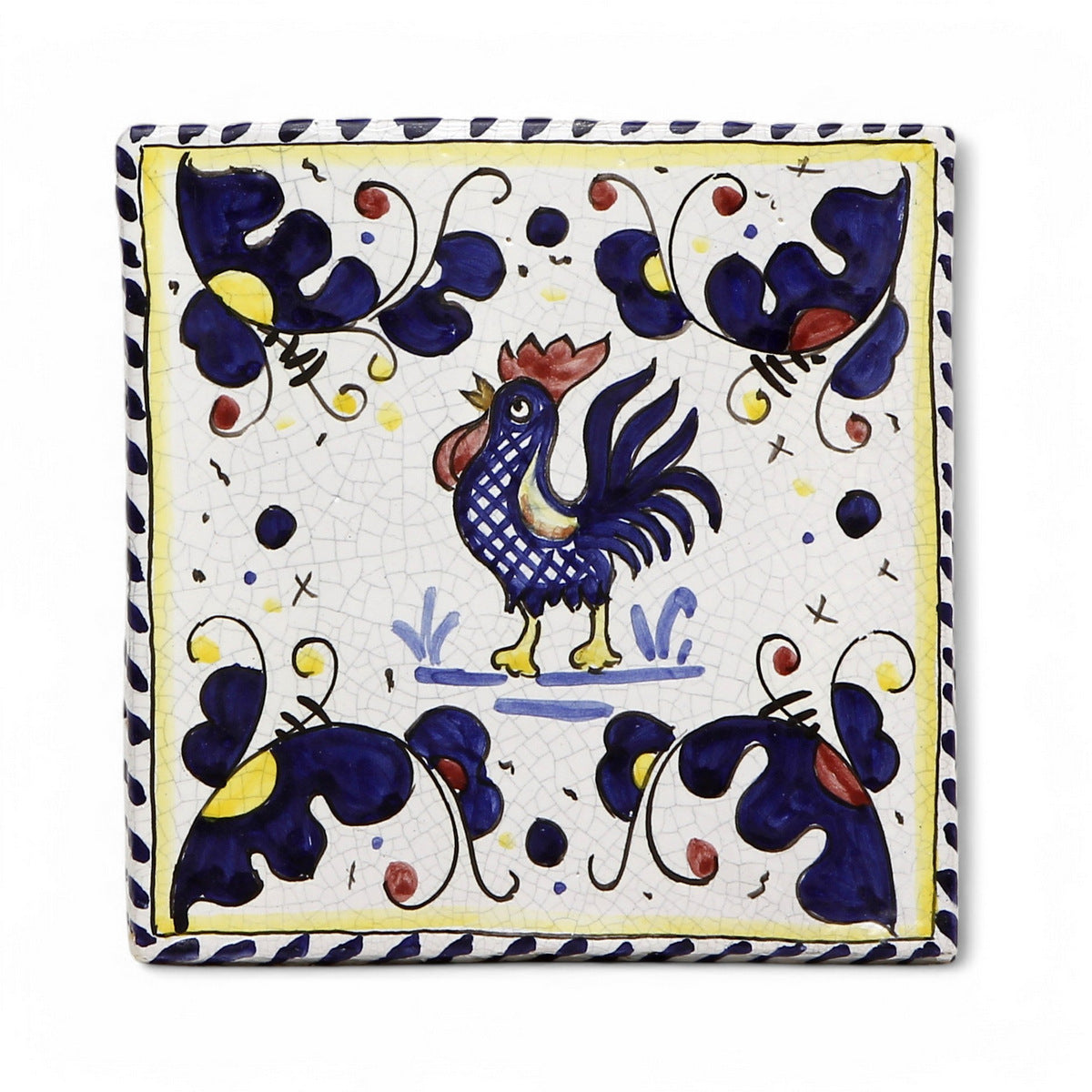 ANTICA DERUTA: Hand Painted Ceramic Authentic Deruta Tile