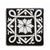 ANTICA DERUTA: Deluxe Hand Painted Ceramic Authentic Deruta Tile Nero