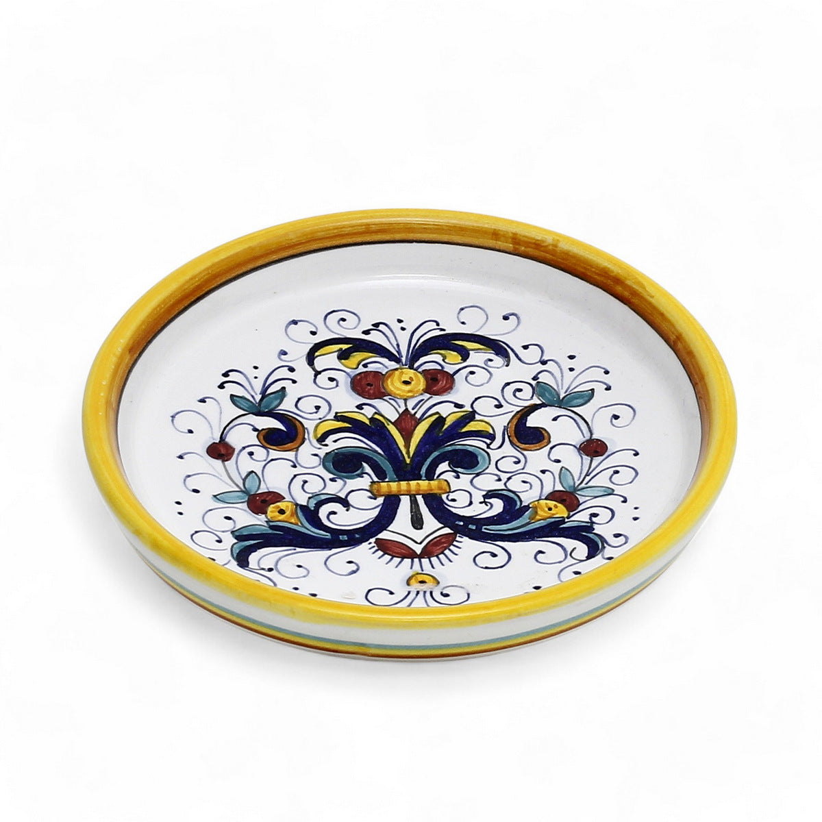 RICCO DERUTA DELUXE: Deruta Dipping Bowl/Coaster