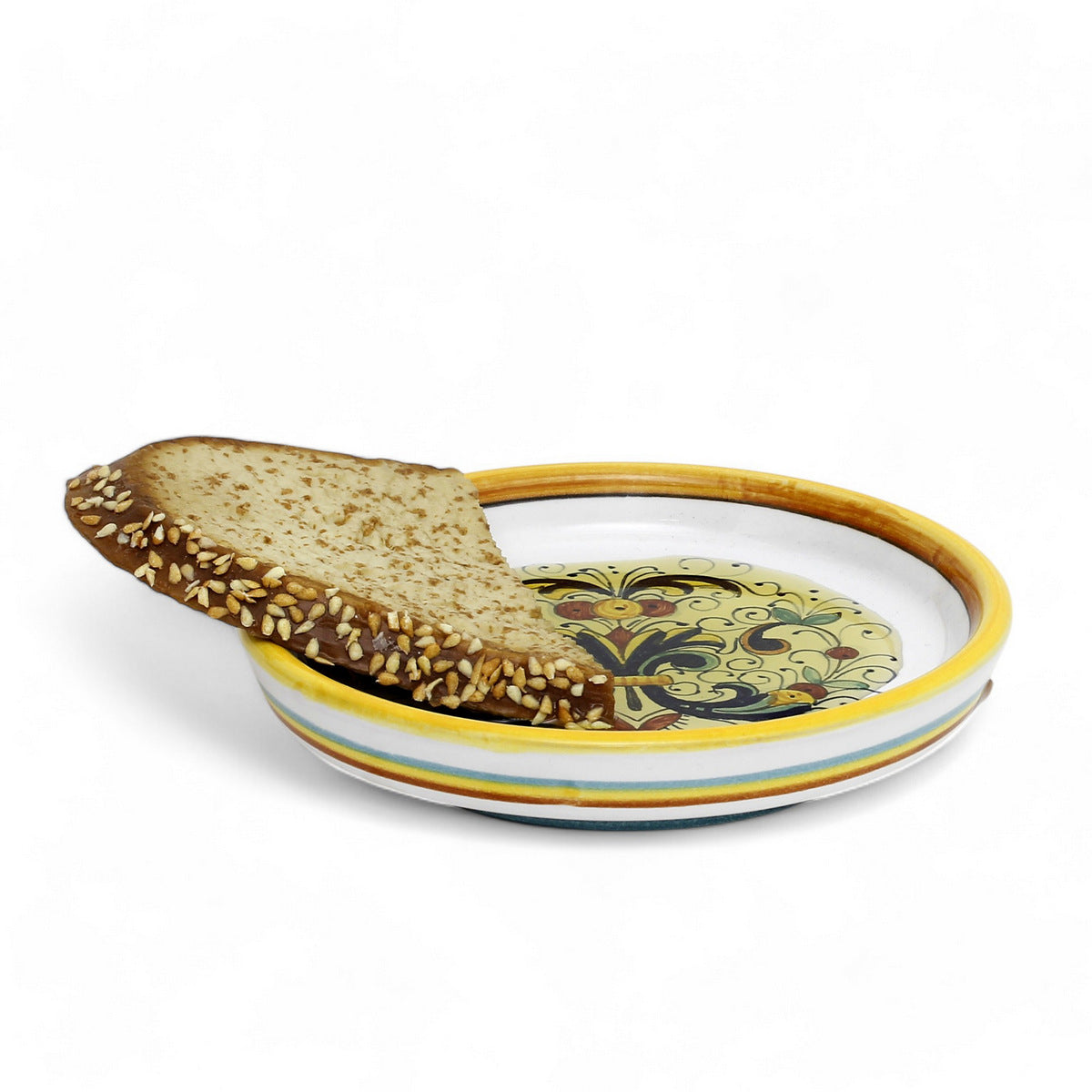RICCO DERUTA DELUXE: Deruta Dipping Bowl/Coaster