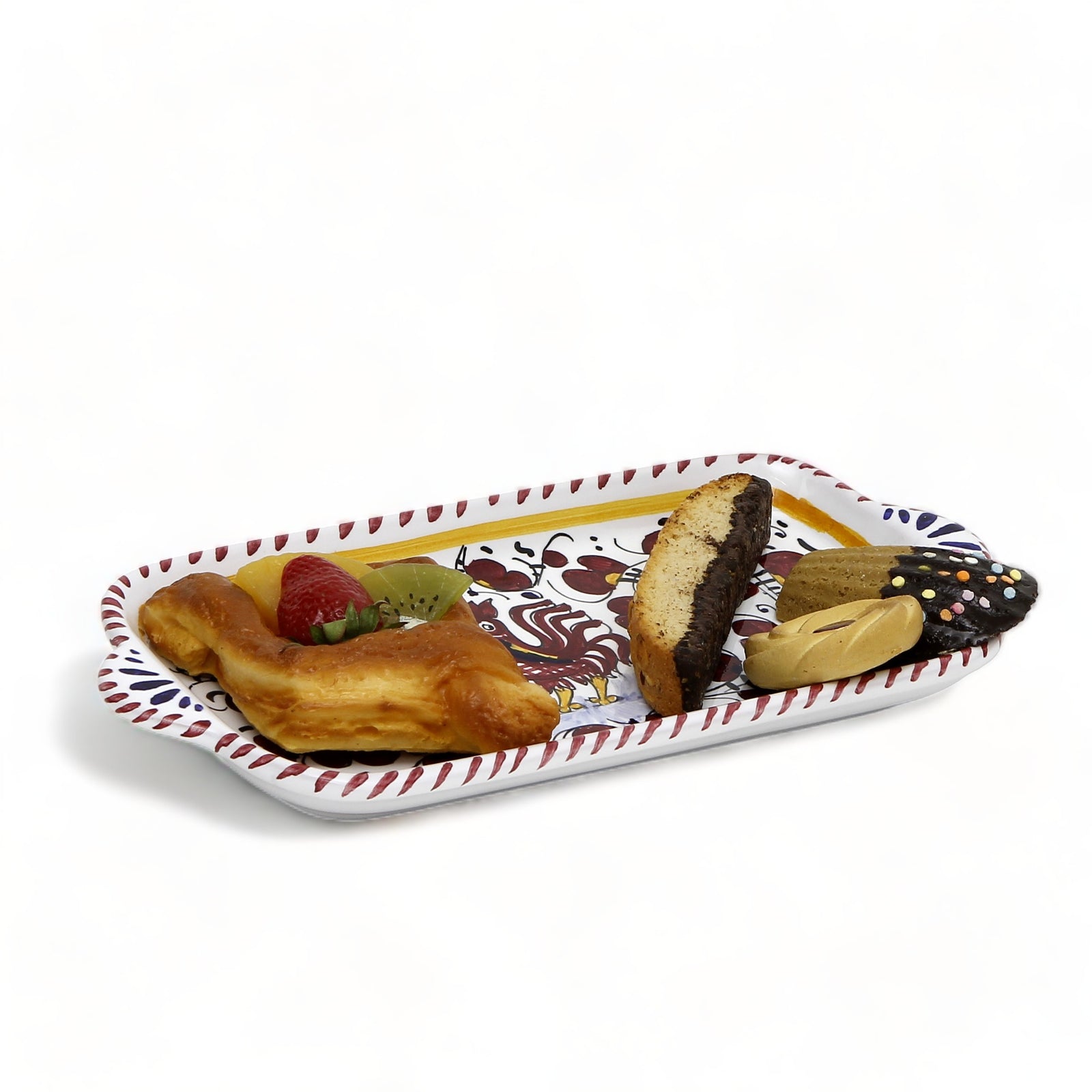 ORVIETO RED ROOSTER: Rectangular Tray SMALL [R]