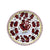 LOVE.ly Deruta Small Round Plate with 12 Baci Perugina - ORVIETO RED ROOSTER design