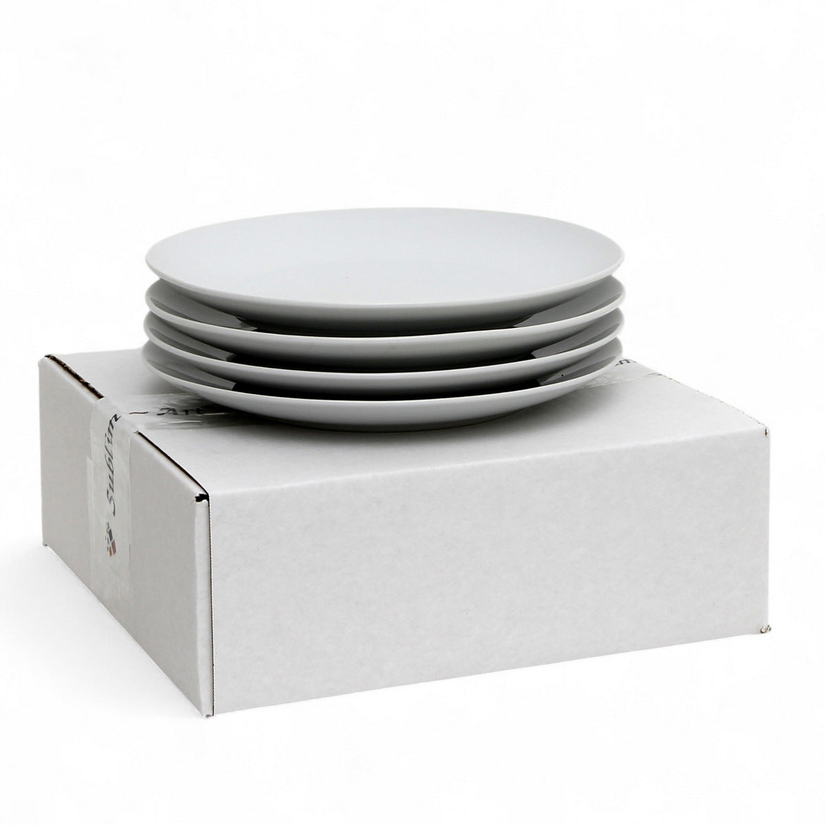 PORCELLAIN: Multi Purpose Dinner Plate/Shallow Bowl - Final Clearance Price - SET of 4 (10.25" Diam.)