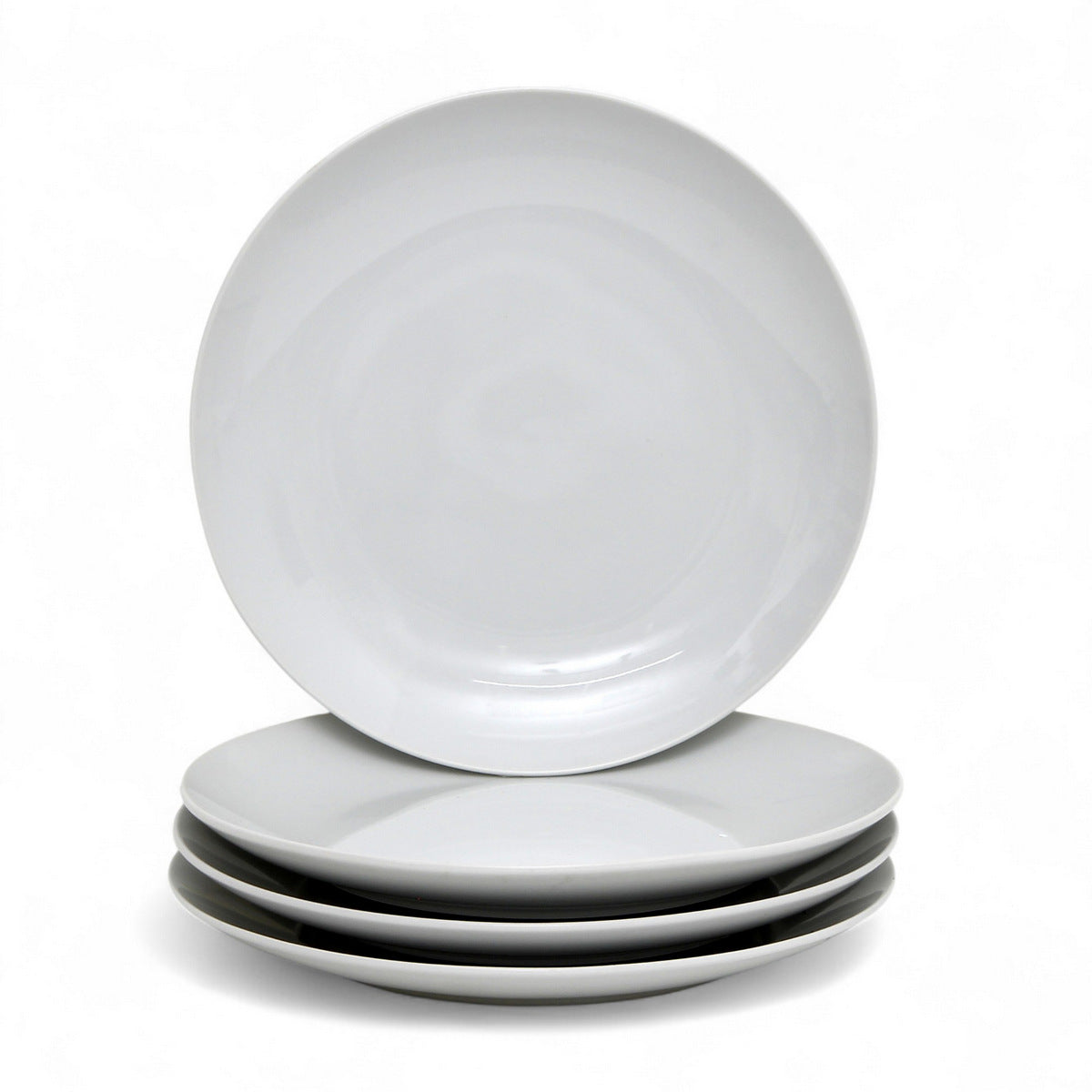 PORCELLAIN: Multi Purpose Dinner Plate/Shallow Bowl - Final Clearance Price - SET of 4 (10.25&quot; Diam.)