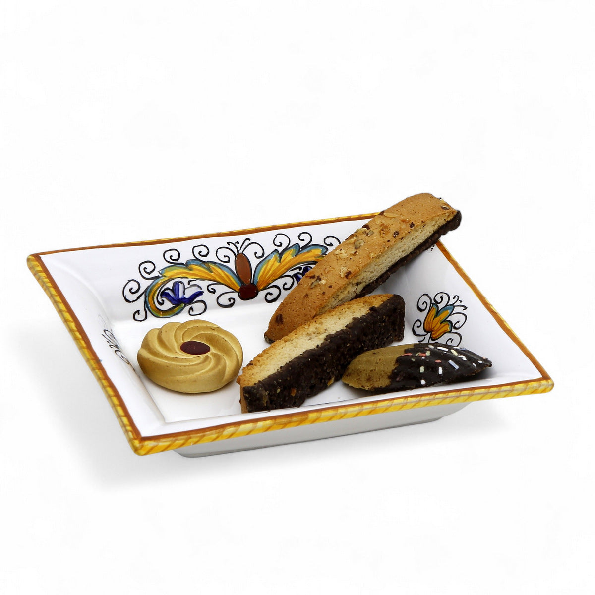 DERUTA PERUGINO: Outlet Special! Rectangular Tray with flared rims