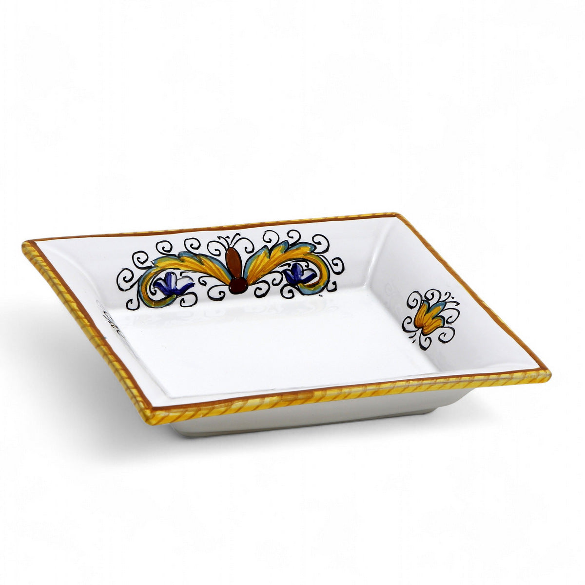 LOVE.ly: Deruta Rectangular Tray with flared rims with 12 Baci Perugina - PERUGINO design