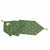 BUSATTI: Runner with tassels (60% Linen and 40% Cotton) GREEN with Bees (Reversible two tones)