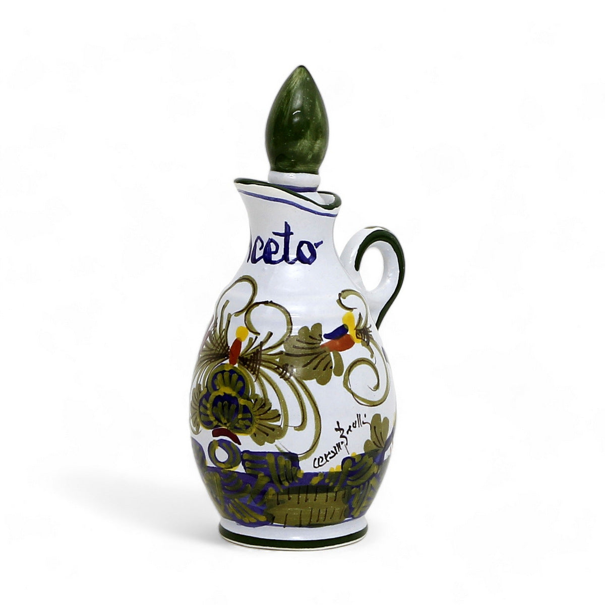 FAENZA-CARNATION: Vinegar (Aceto) Cruet