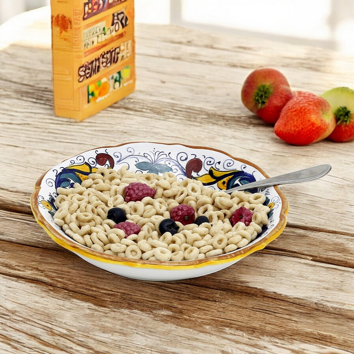 RICCO DERUTA: Outlet Special! The perfectly sized Cereal/Pasta Bowl Fluted Rim (8"Ø) - SET OF 4 PCS