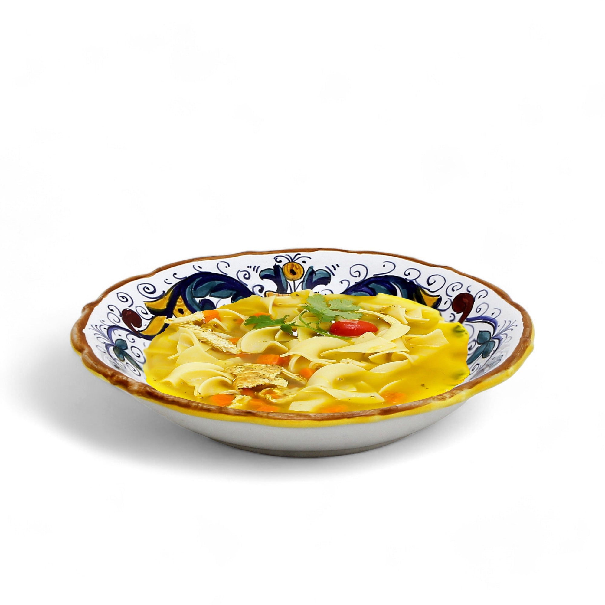 RICCO DERUTA: Outlet Special! The perfectly sized Cereal/Pasta Bowl Fluted Rim (8"Ø) - SET OF 4 PCS