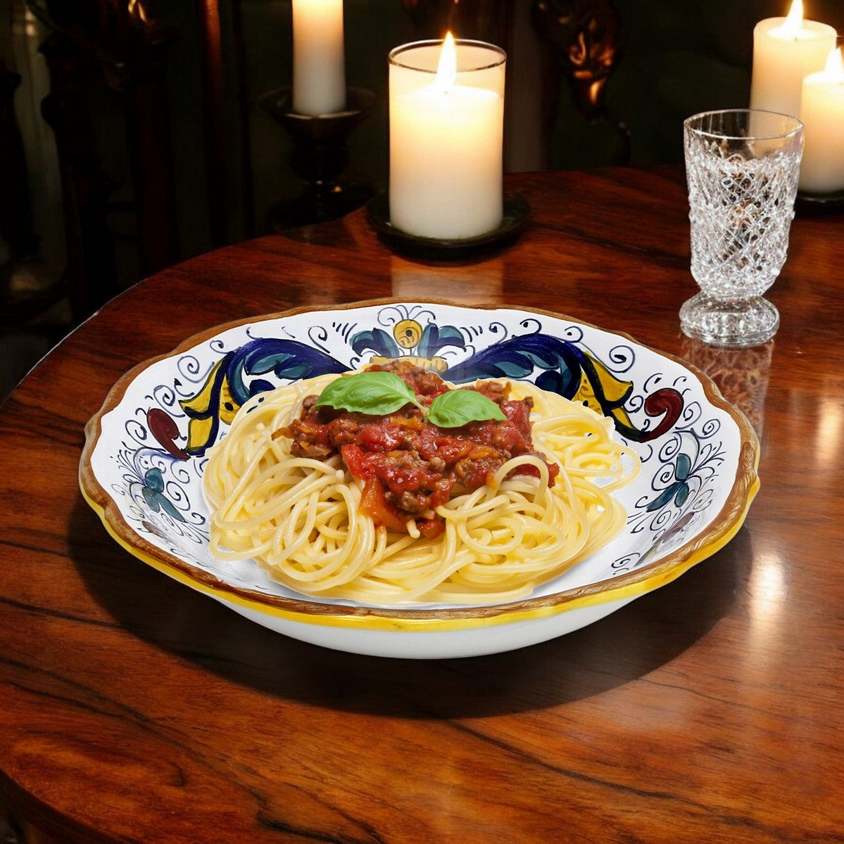 RICCO DERUTA: Outlet Special! The perfectly sized Cereal/Pasta Bowl Fluted Rim (8"Ø) - SET OF 4 PCS