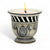 DERUTA CANDLES: Bell Cup Candle ~ Decoro Vario Grigio