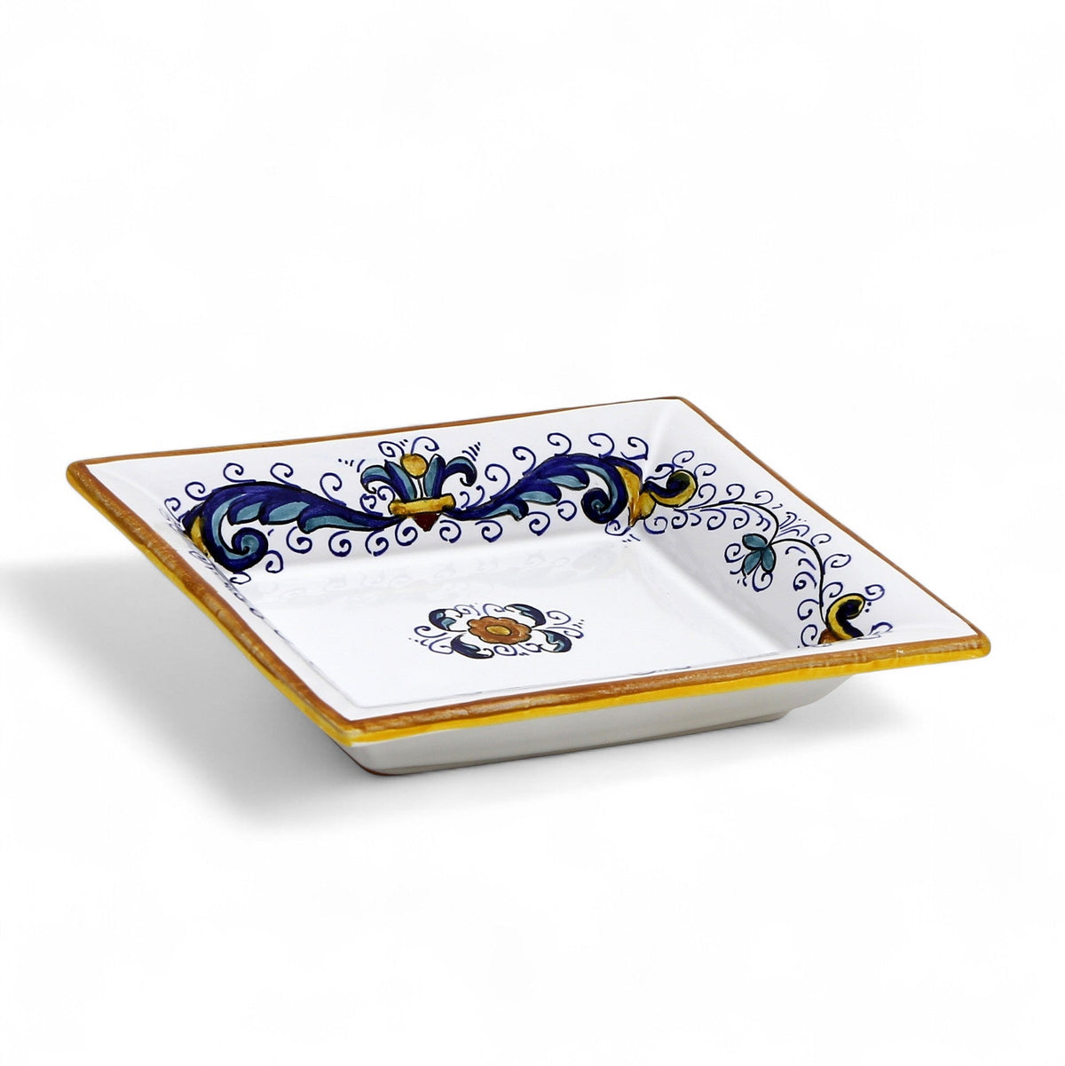 LOVE.ly: Deruta Rectangular Tray with flared rims with 12 Baci Perugina - RICCO DERUTA design