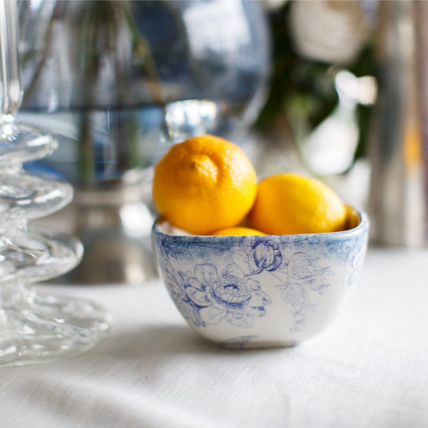 ARTE ITALICA:  Giulietta Square Cereal Bowl Blue/White