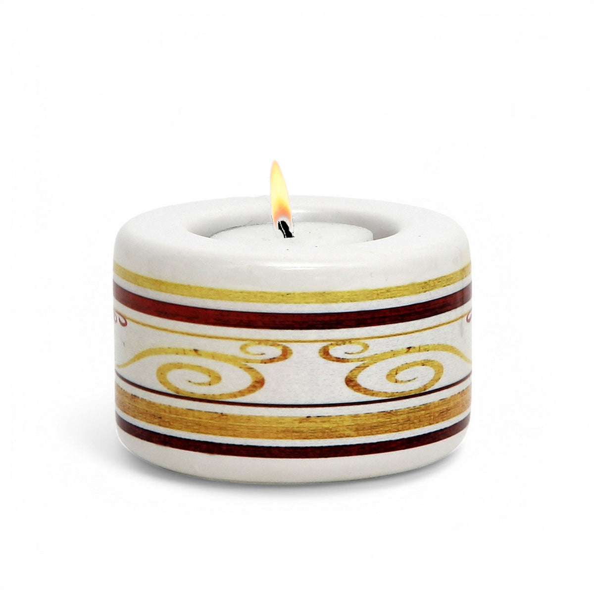 RICCO ITALIA PALIO: SUBLIMART: Ceramic Tealight in Mario Bruno Design #6405