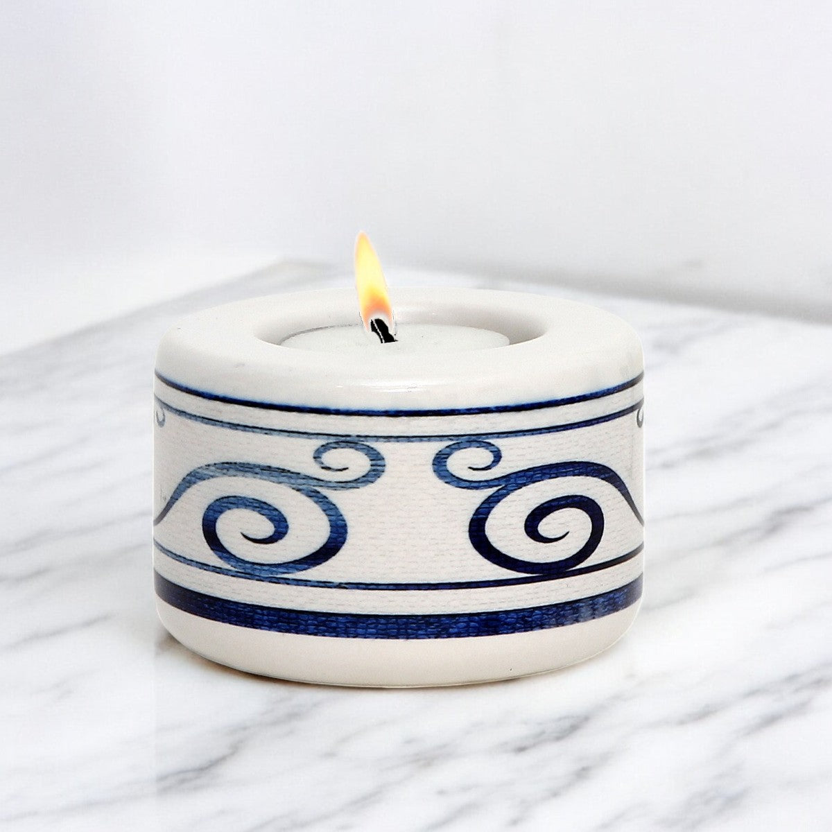 RICCO ITALIA PALIO: SUBLIMART: Ceramic Tealight in Mario Bruno Design #6409